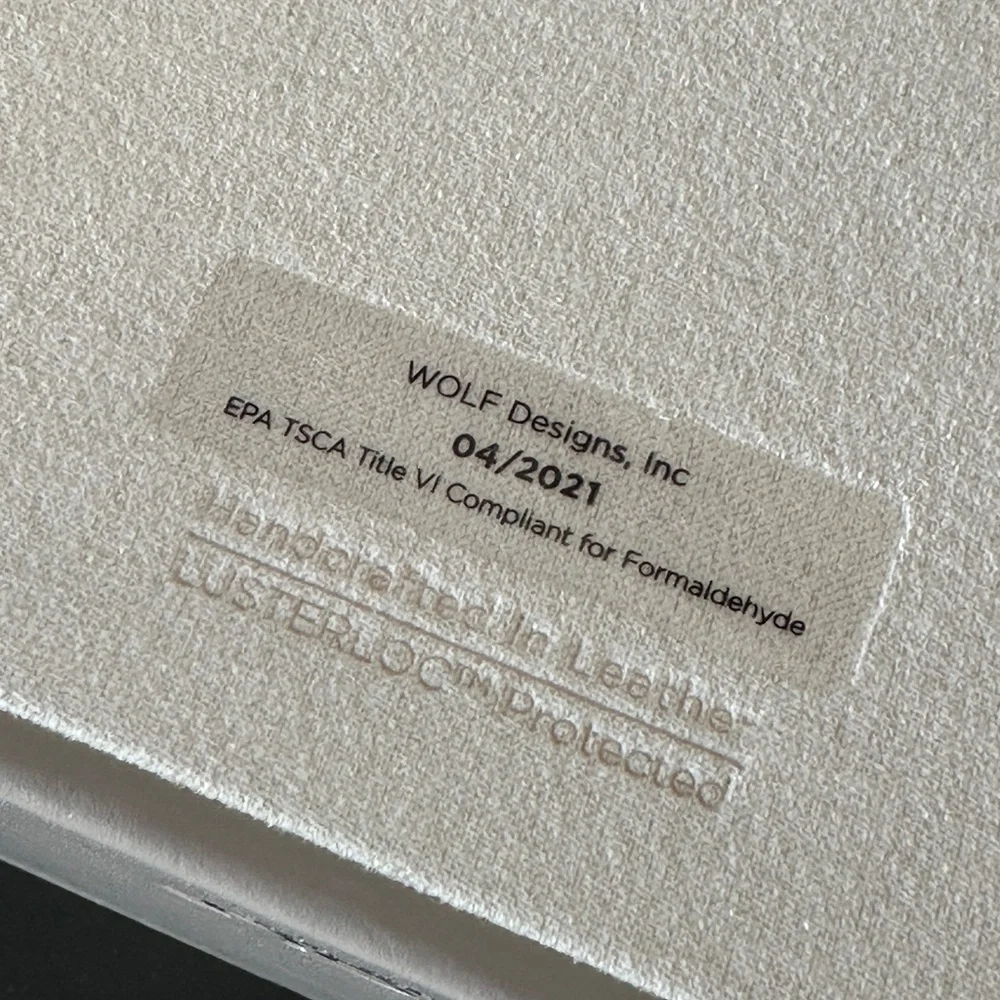 WOLF Sophia Large Mink Leather Jewelry Box Organizer with Silver Accents - Picture 8 of 9